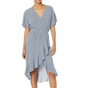 COPY - J.Crew Mercantile Short Sleeve Floral Ruffle Wrap Midi Dress